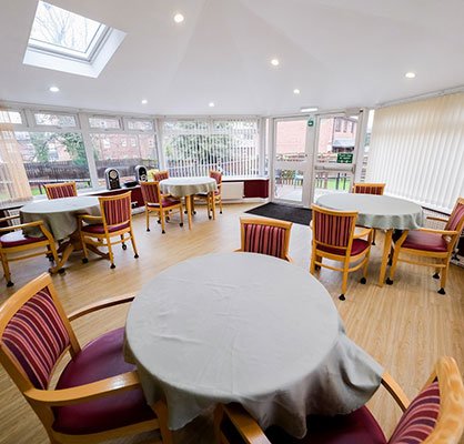 Cedar House Care Home conservatory