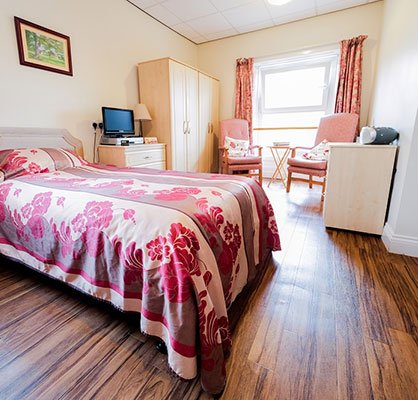 Cedar House Care Home bedroom