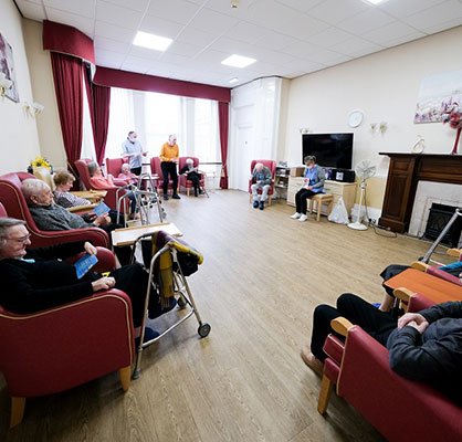 Cedar House Care Home lounge area